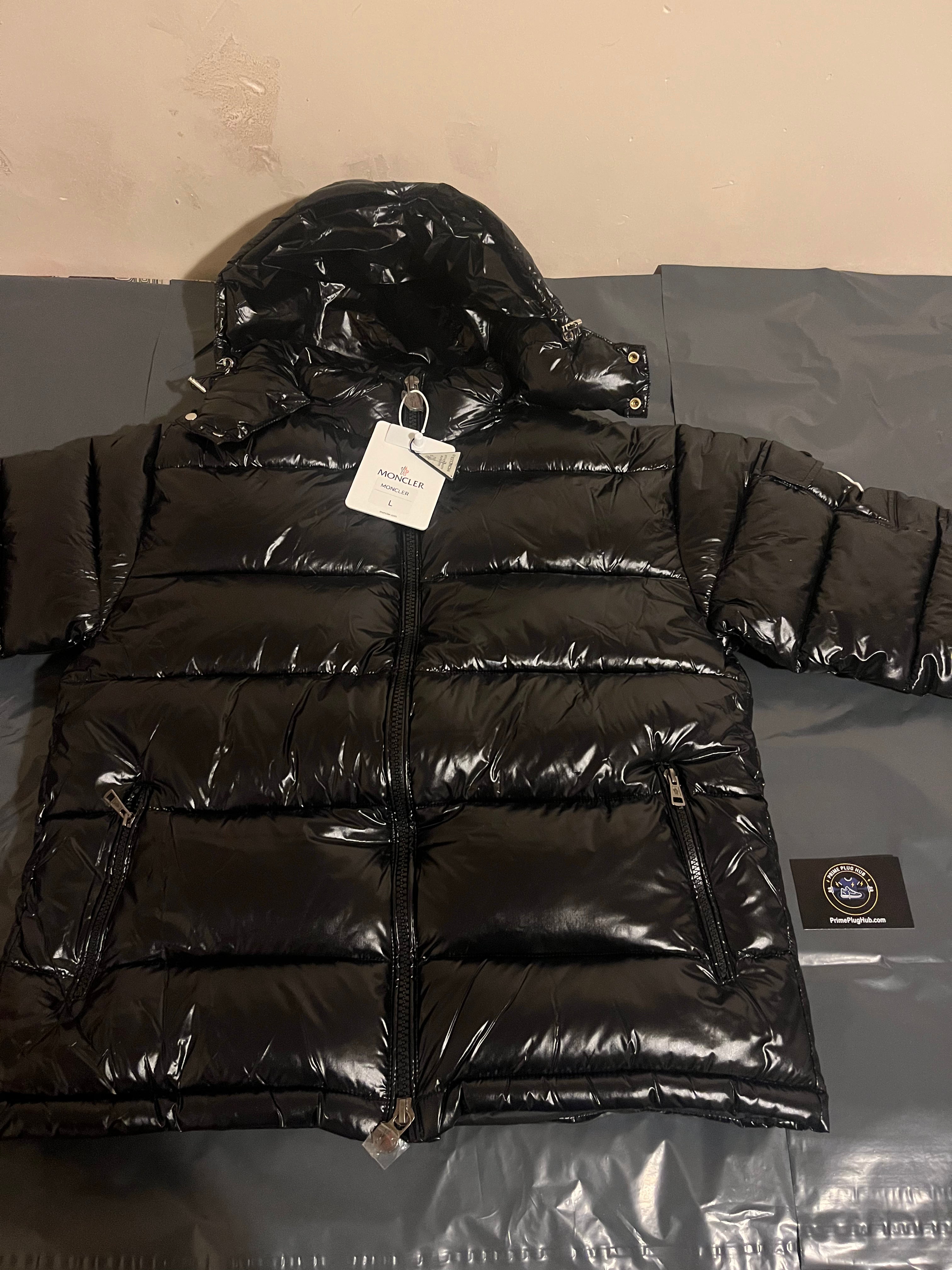 Black puffer jacket