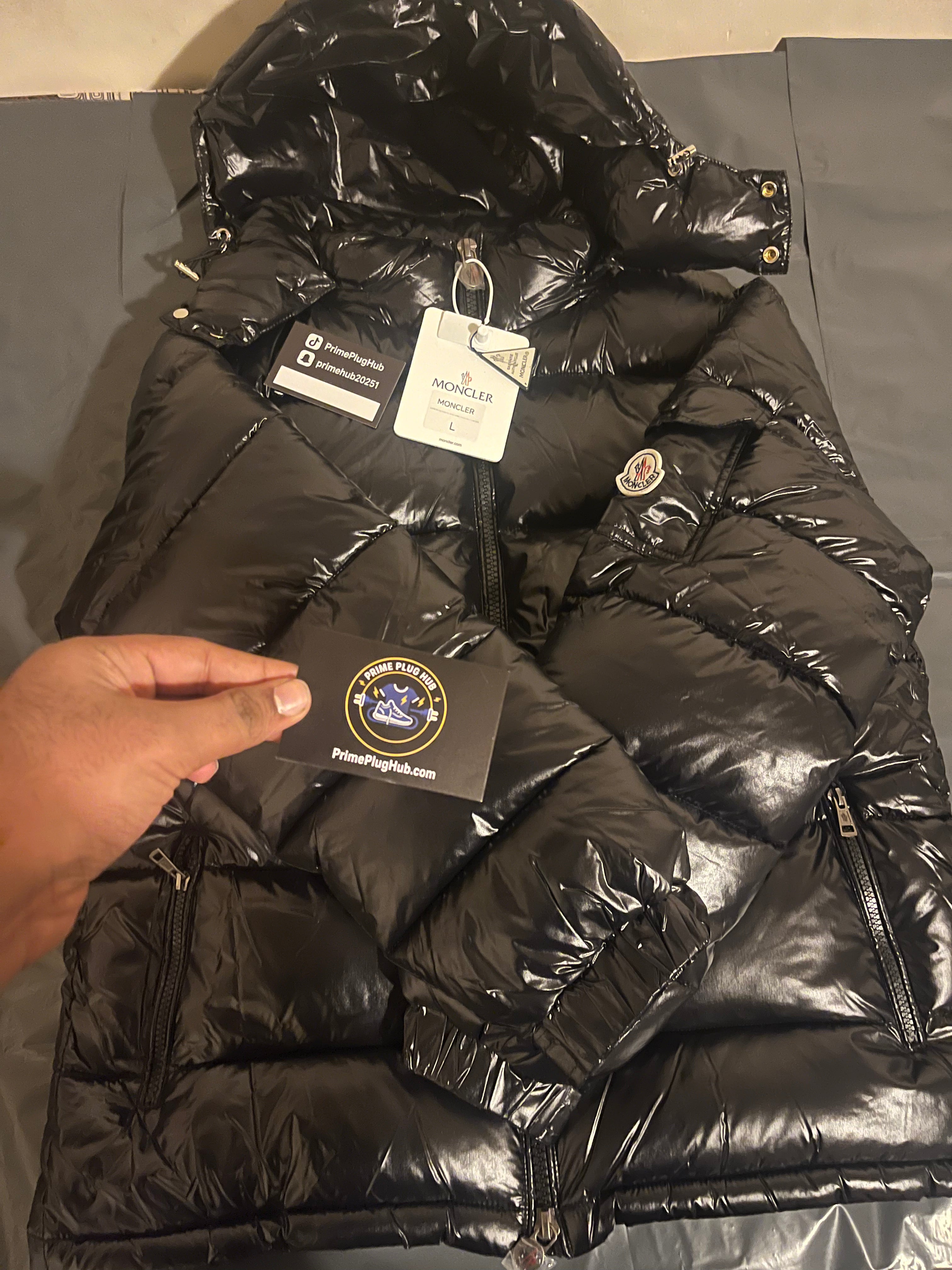 Black puffer jacket