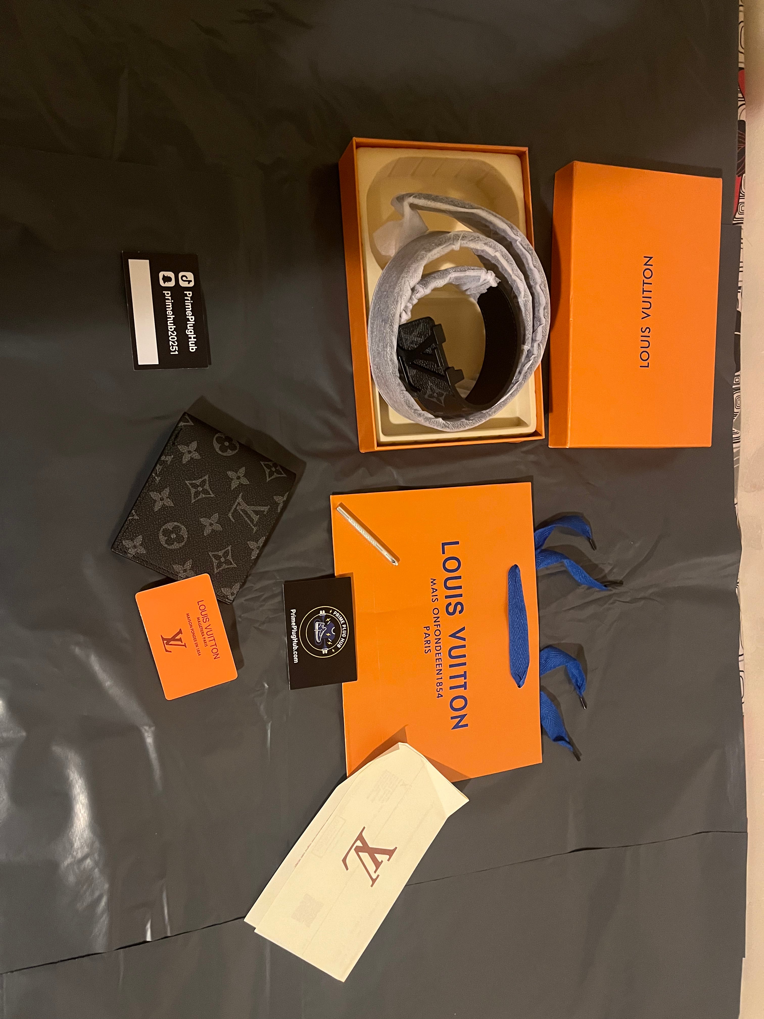 Black wallet&belt with box