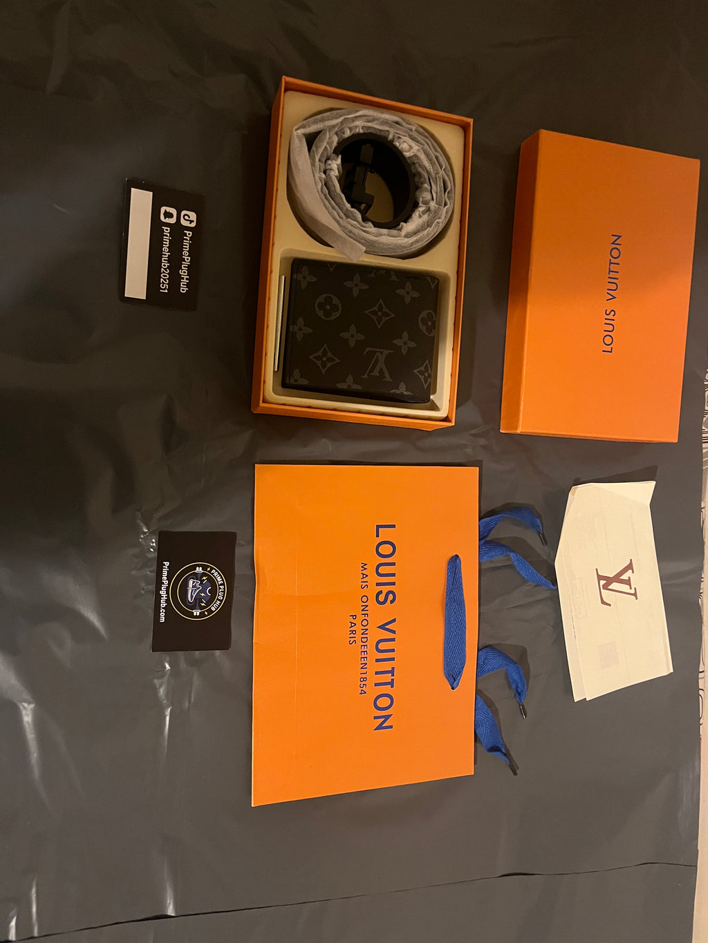 Black wallet&belt with box