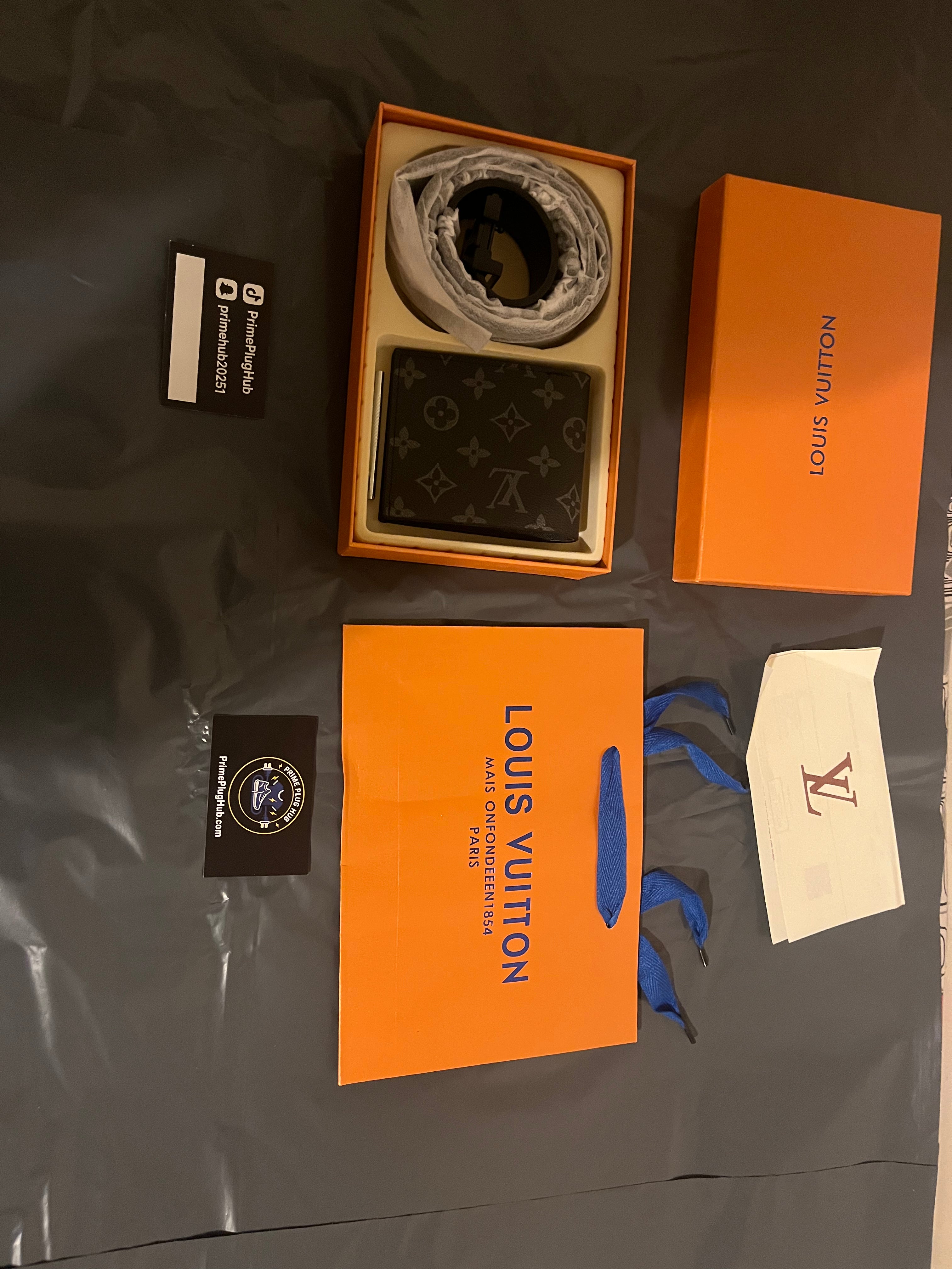 Black wallet&belt with box